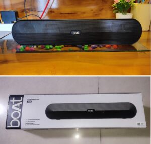 boAt Aavante Bar 490 10W Signature Sound, Dual Full-Range Drivers,7 HRS Battery